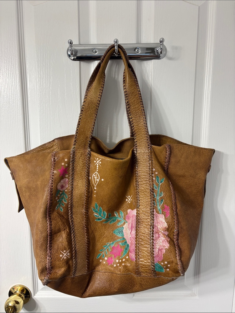 we the free tote leather bag